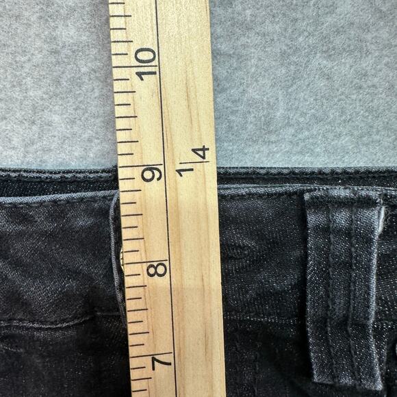 Cabi Smolder High Straight Jeans WMN 2 Black #3560 Cotton Blend Ankle Minimalist - Picture 7 of 9